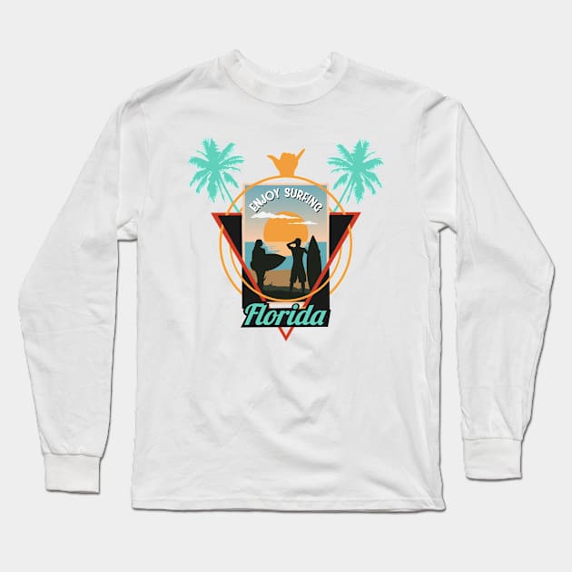 Summer Full Of Surfing Long Sleeve T-Shirt by ZiaZiaShop